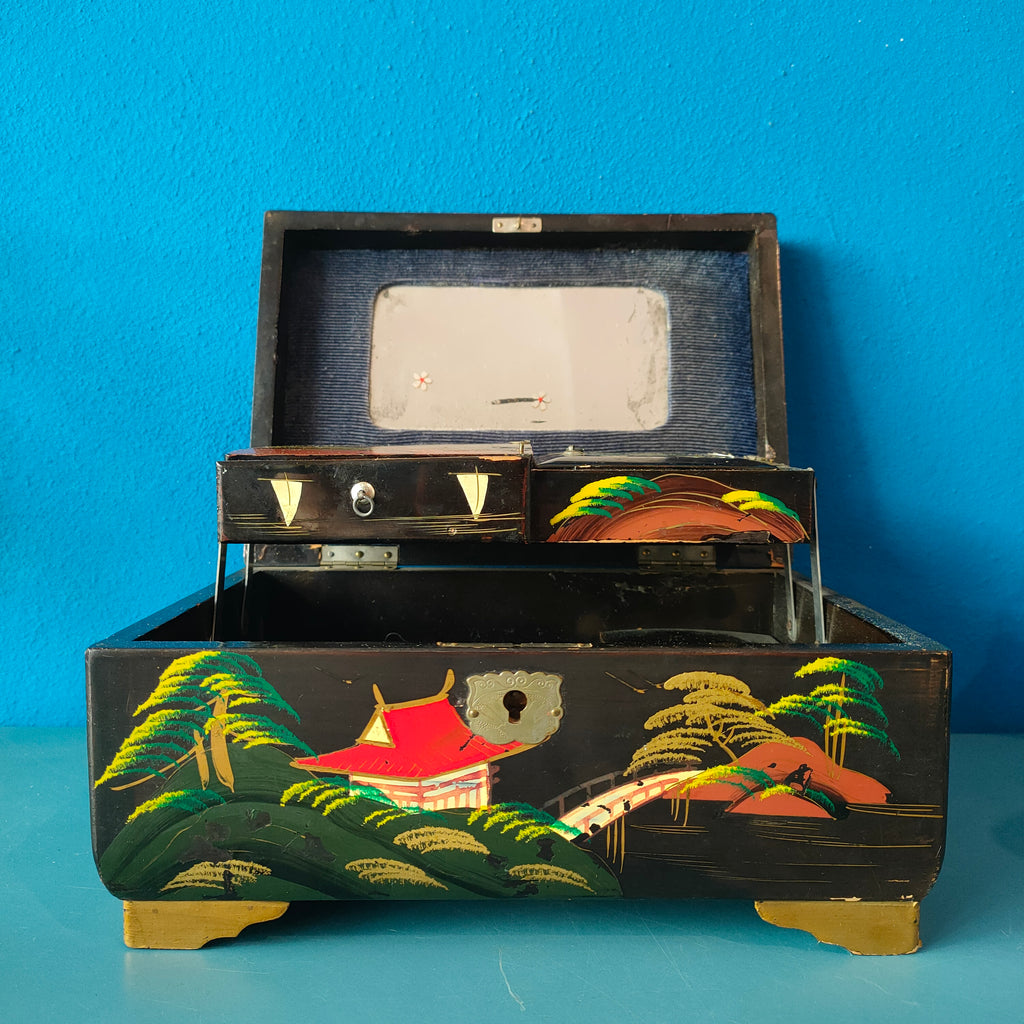 Scatola musicale portagioielli Giapponese, 1960s-70s