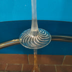 Porta candele candeliere in vetro soffiato