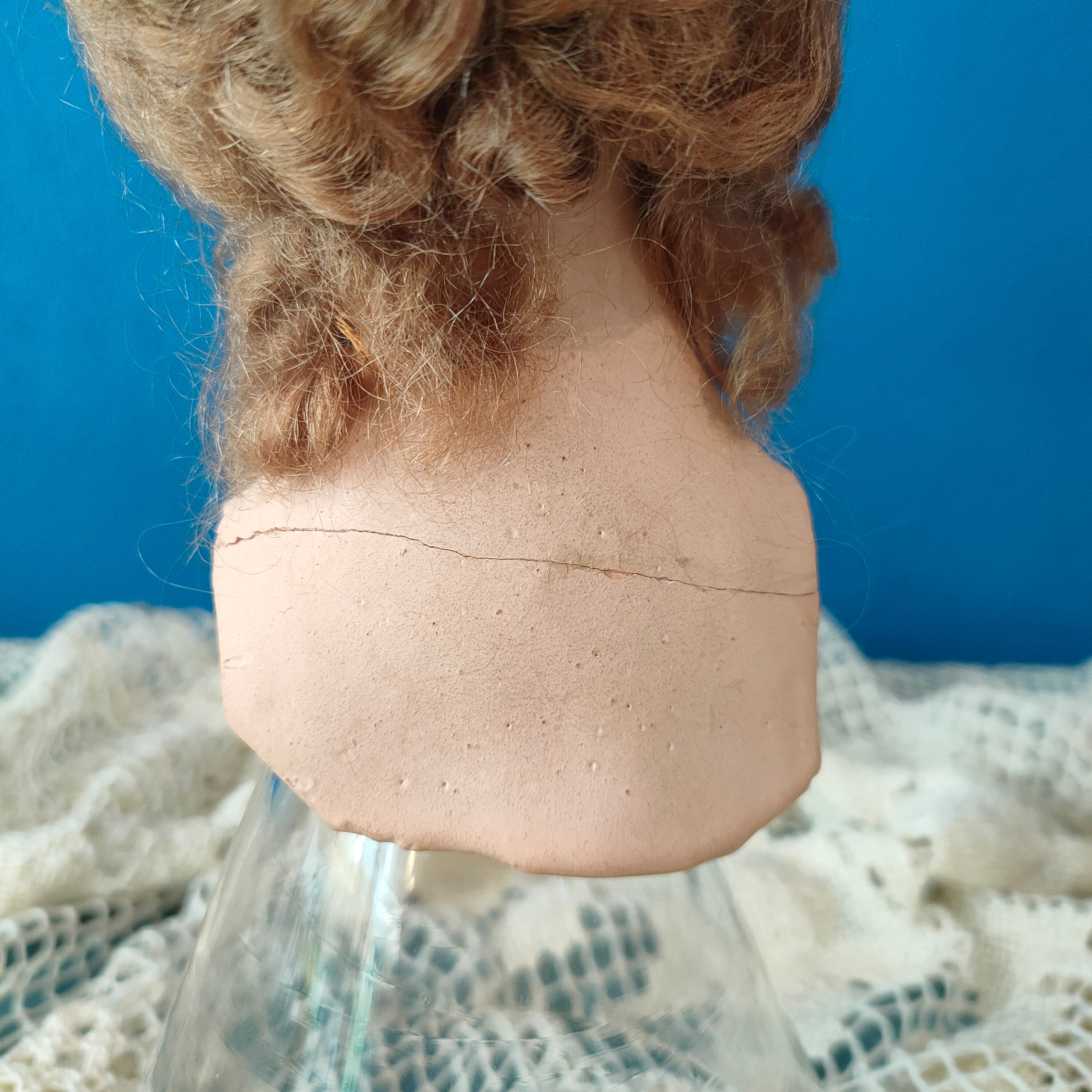 Testina di bambola boudoir, Francia, 1920s