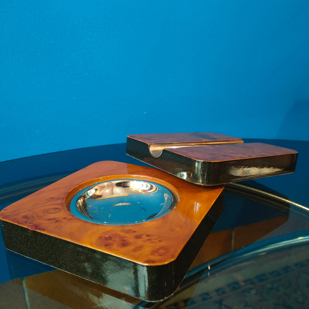 Posacenere per sigari chiusura scorrevole