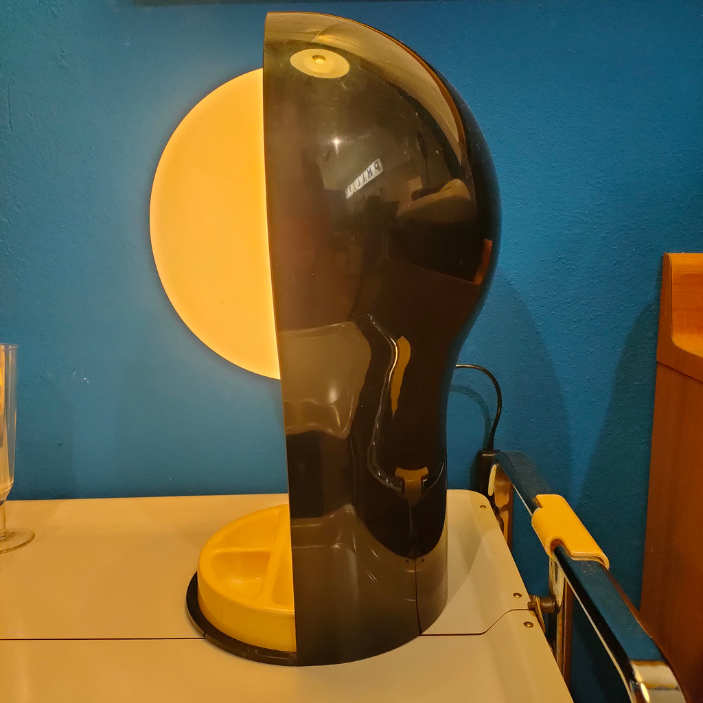 Lampada "Telegono" nera, Vico Magistretti per Artemide, 1966