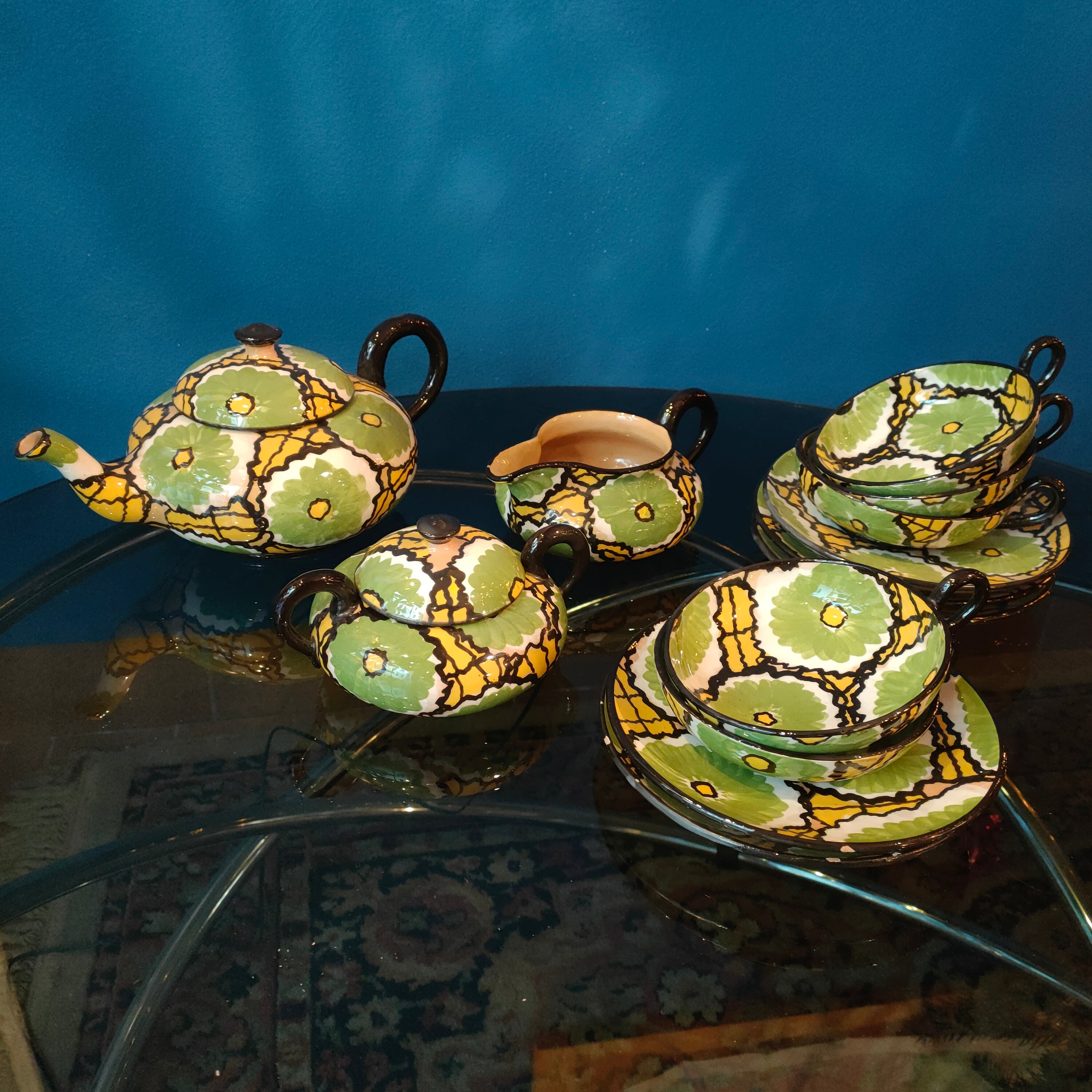 Servizio da tè, manifattura italiana - anni 40/50