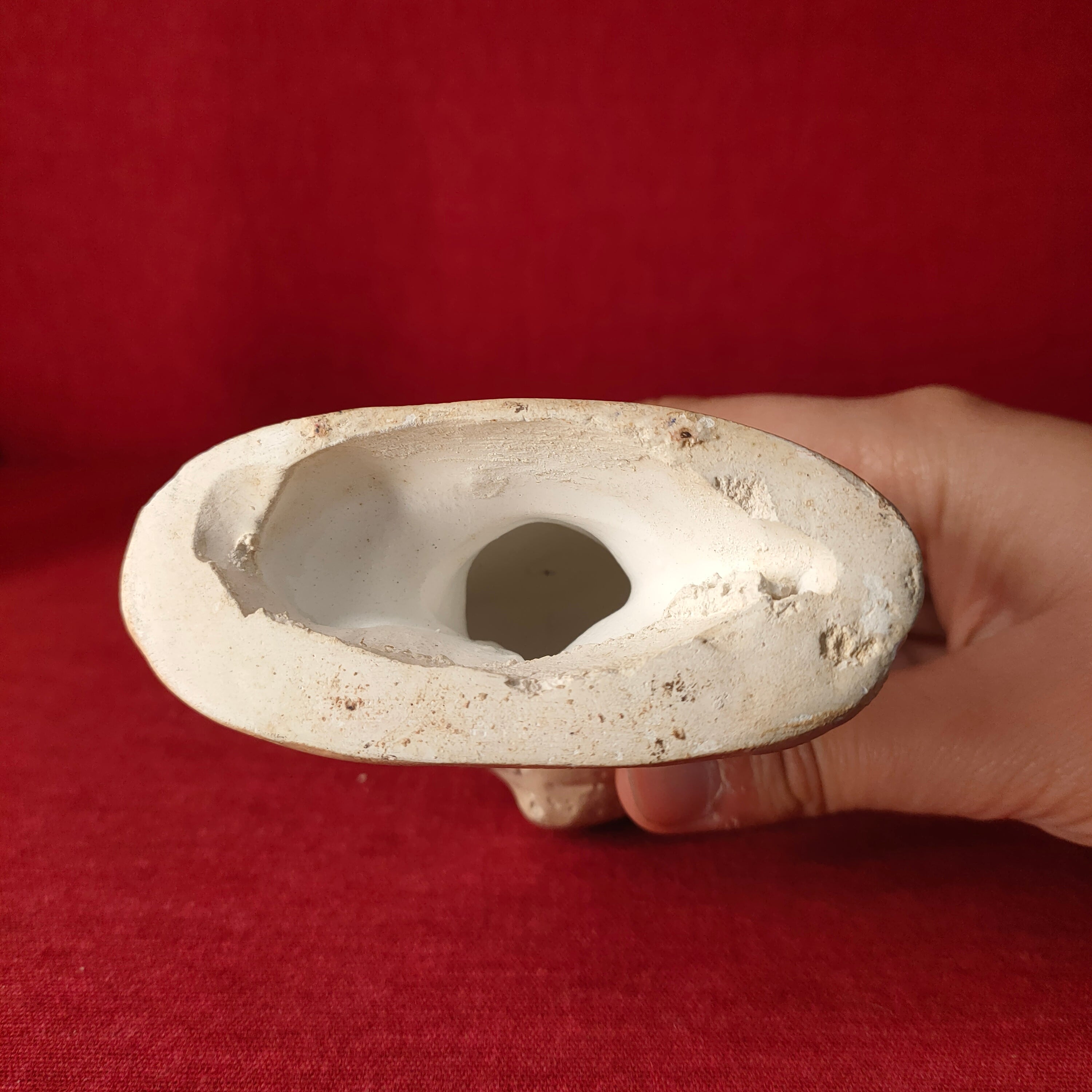 Testina in gesso decorata a mano, 1920s