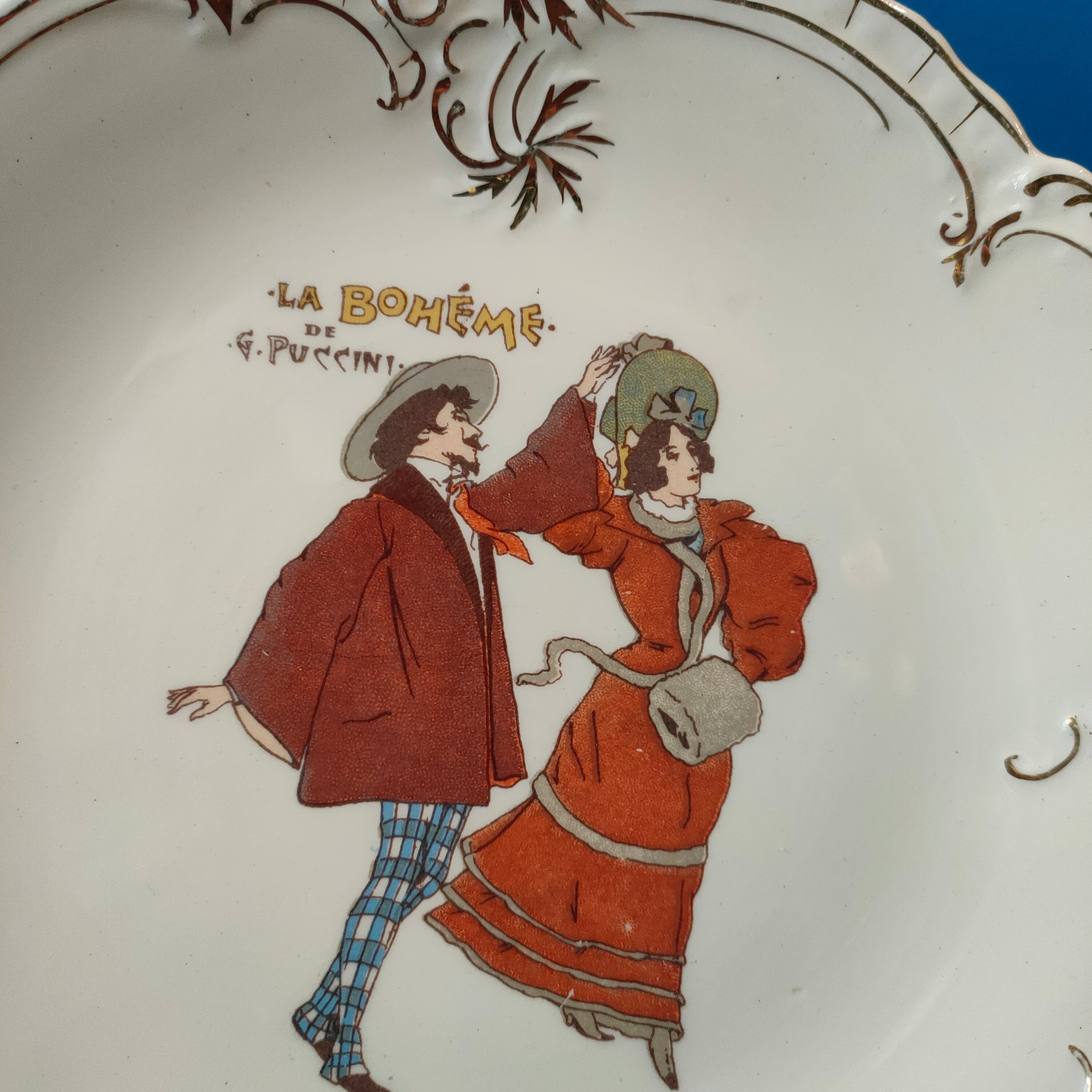 Piatto S.C. Richard, serie Ricordi "La Bohème", 1970s