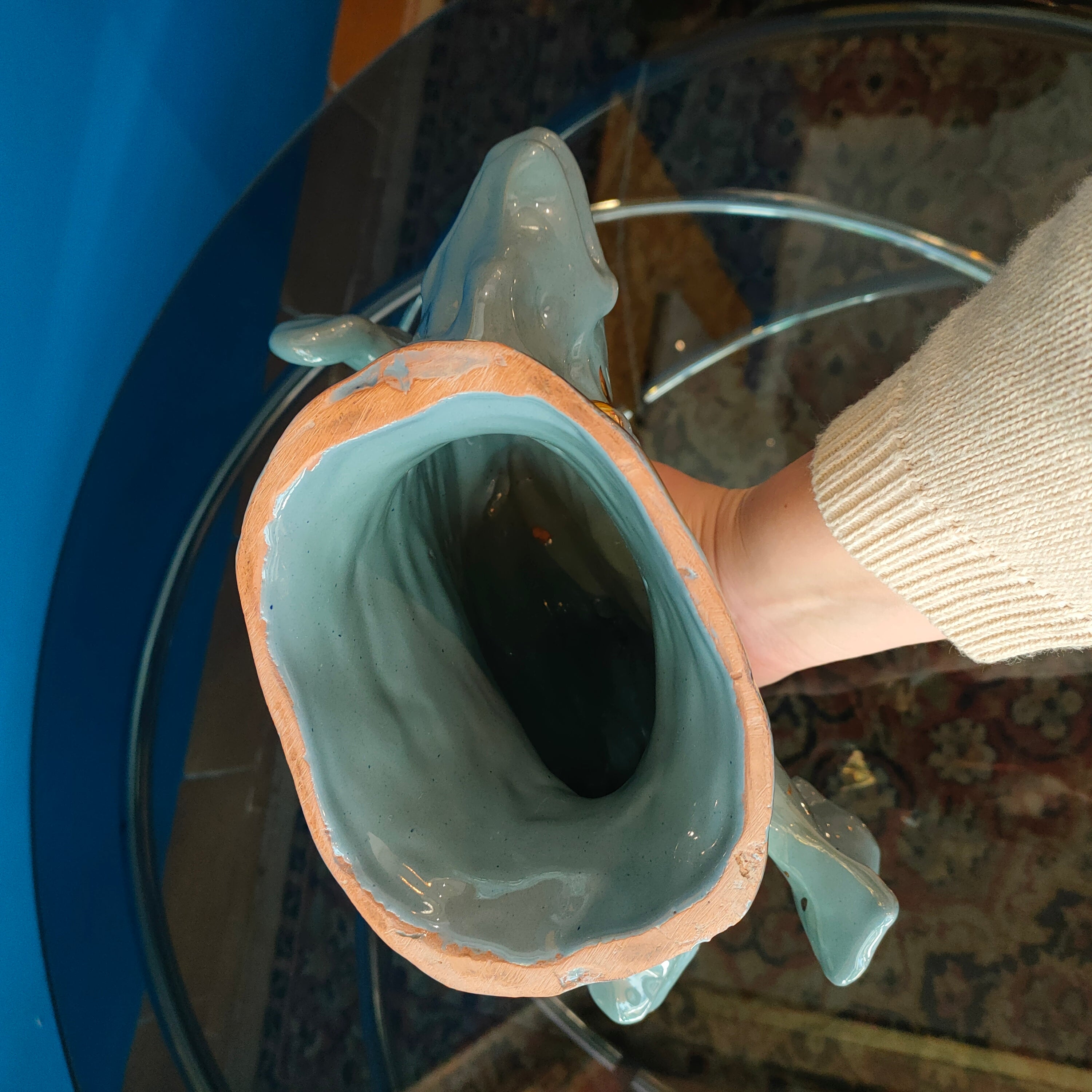 Oggetto decorativo in ceramica "Pesci", 1960s