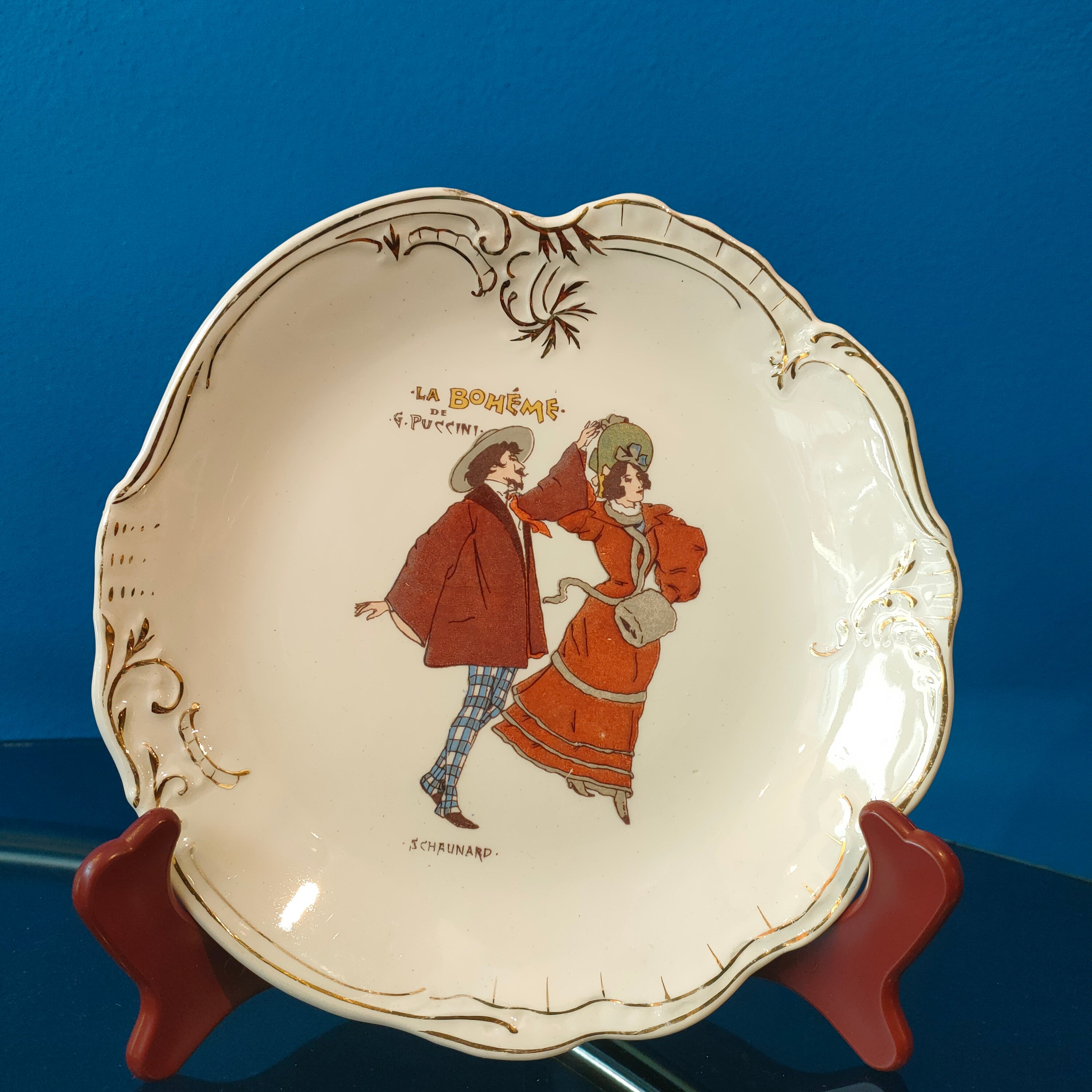 Piatto S.C. Richard, serie Ricordi "La Bohème", 1970s