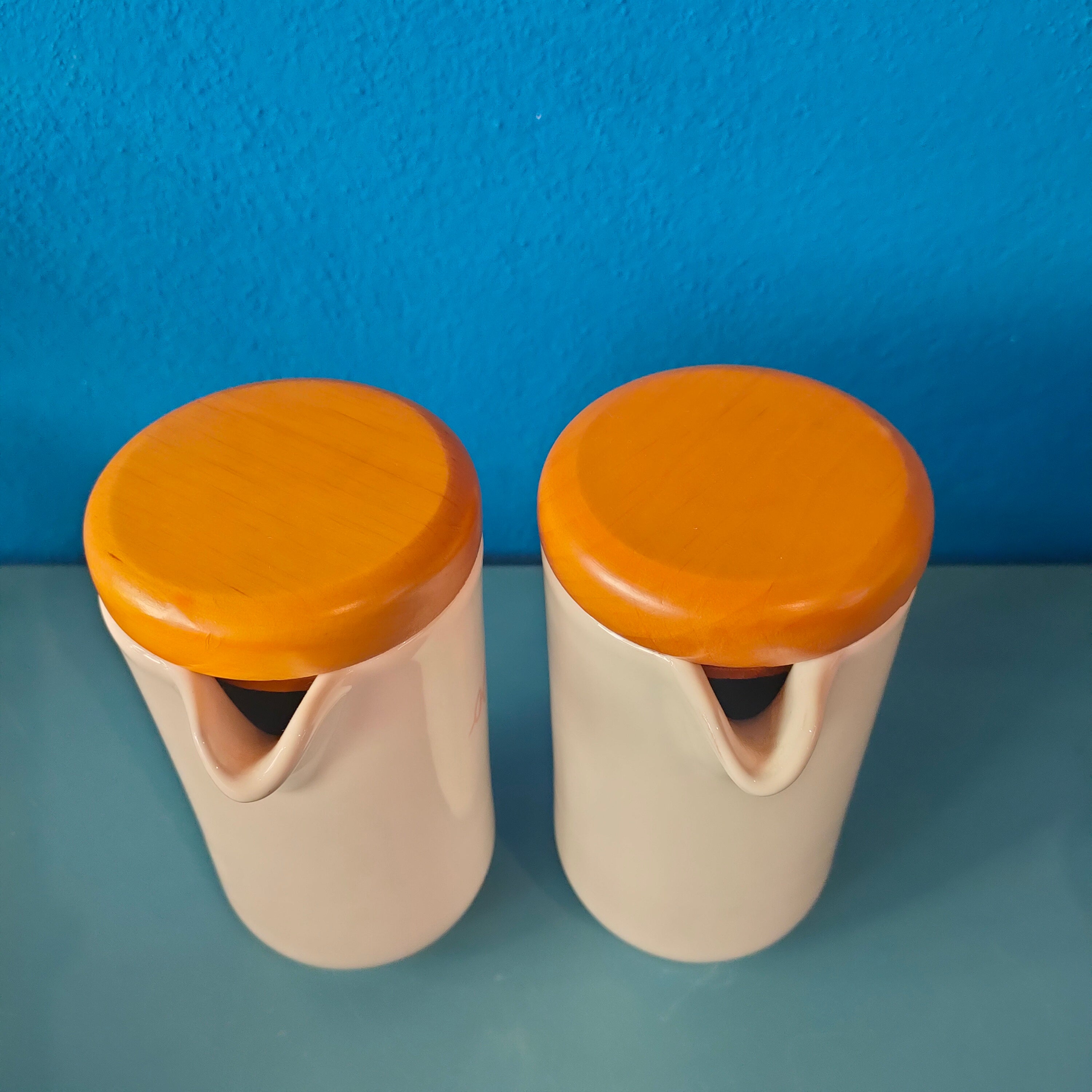 Set Olio e Aceto in ceramica, Rometti Umbertide, circa 1960s