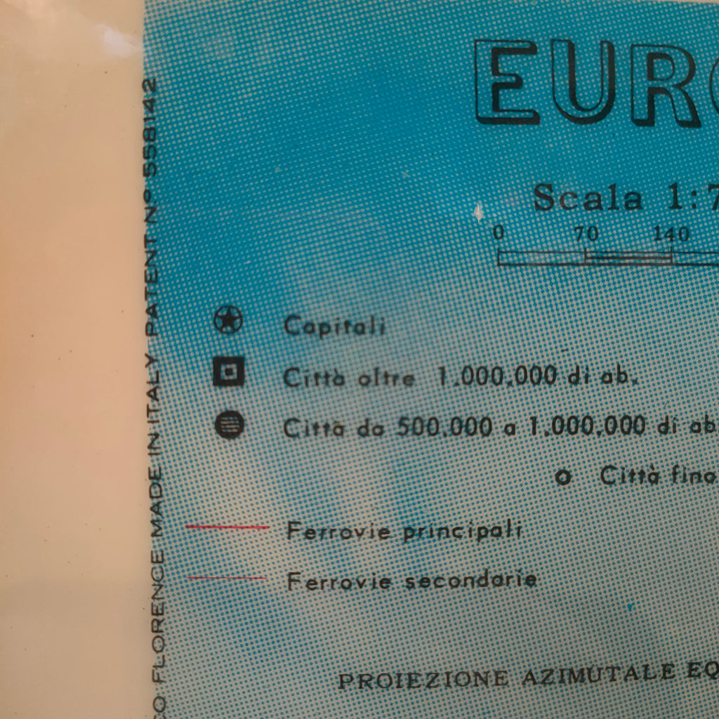 Europa Fisica in rilievo - Italia, 1964