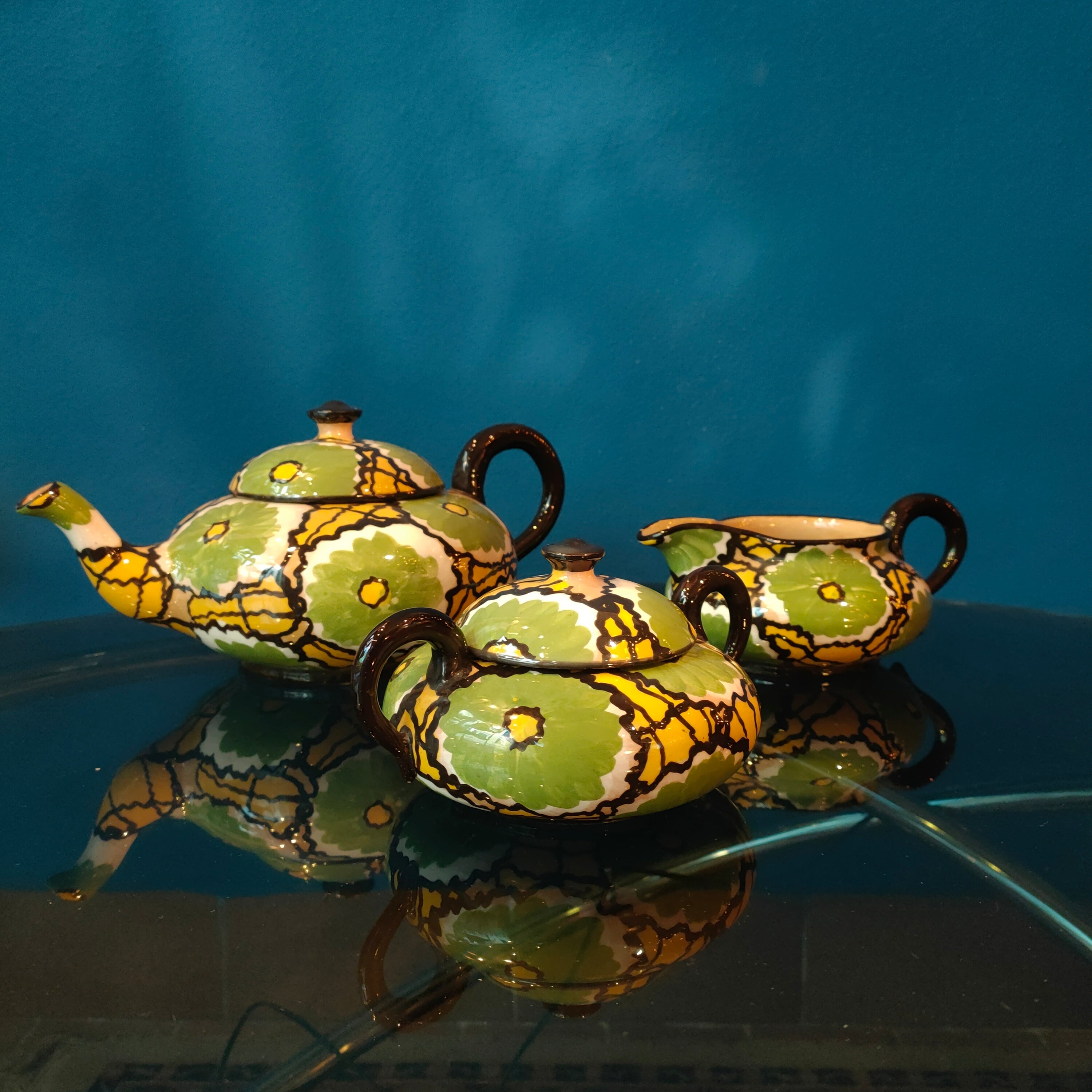 Servizio da tè, manifattura italiana - anni 40/50