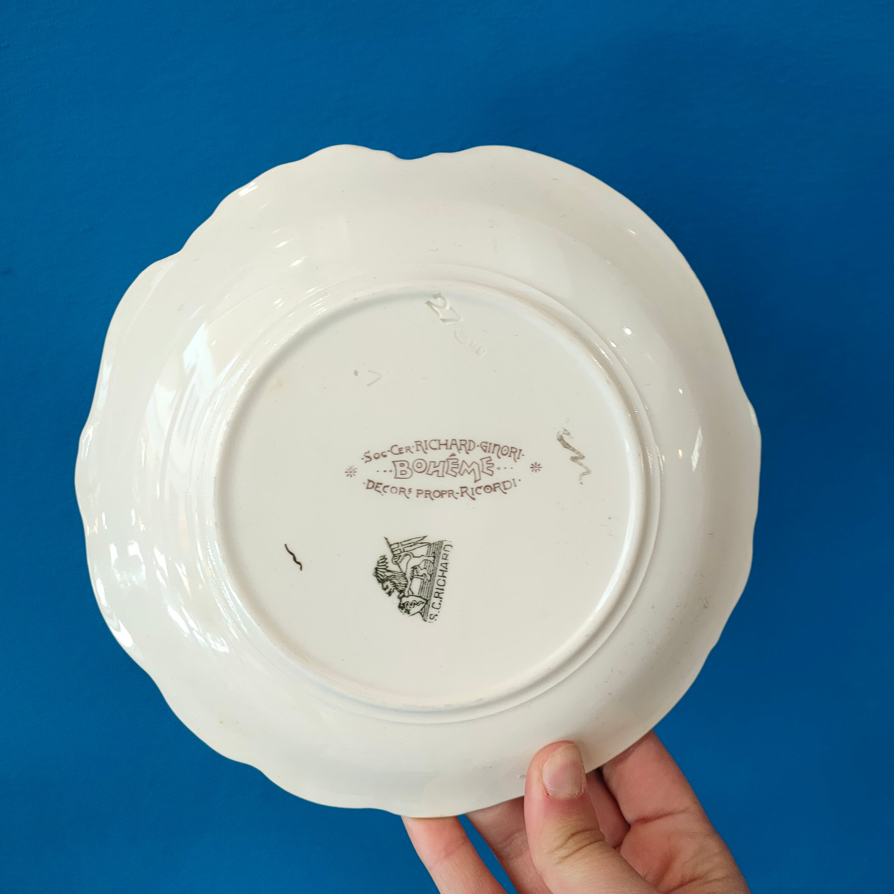 Piatto S.C. Richard, serie Ricordi "La Bohème", 1970s