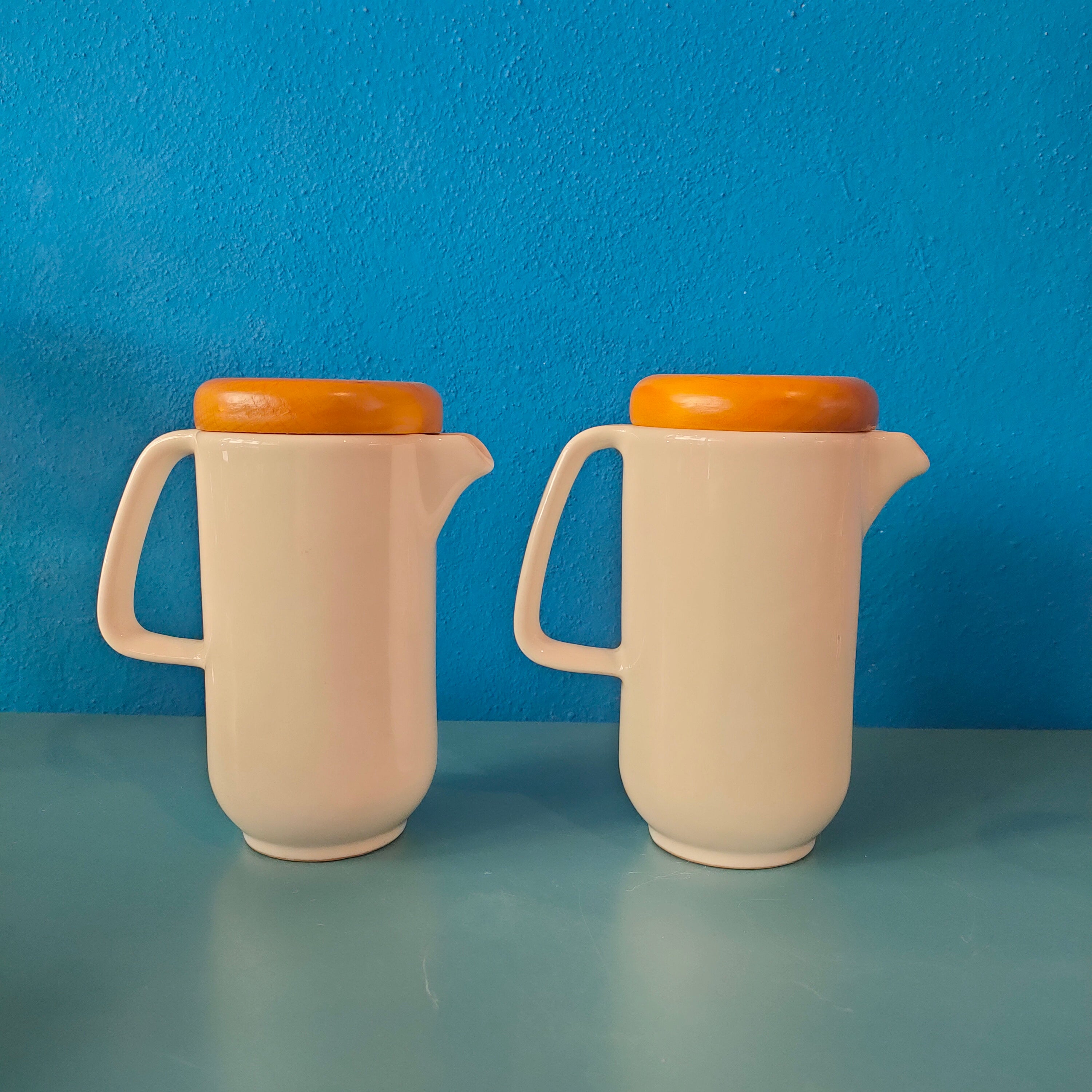 Set Olio e Aceto in ceramica, Rometti Umbertide, circa 1960s