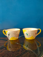 Tazze e accessori di un servizio da tè - Rometti Italy, anni '60