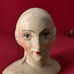 Testina in gesso decorata a mano, 1920s