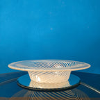 Grande centrotavola in vetro, Murano, decoro "swirl" - 1980s