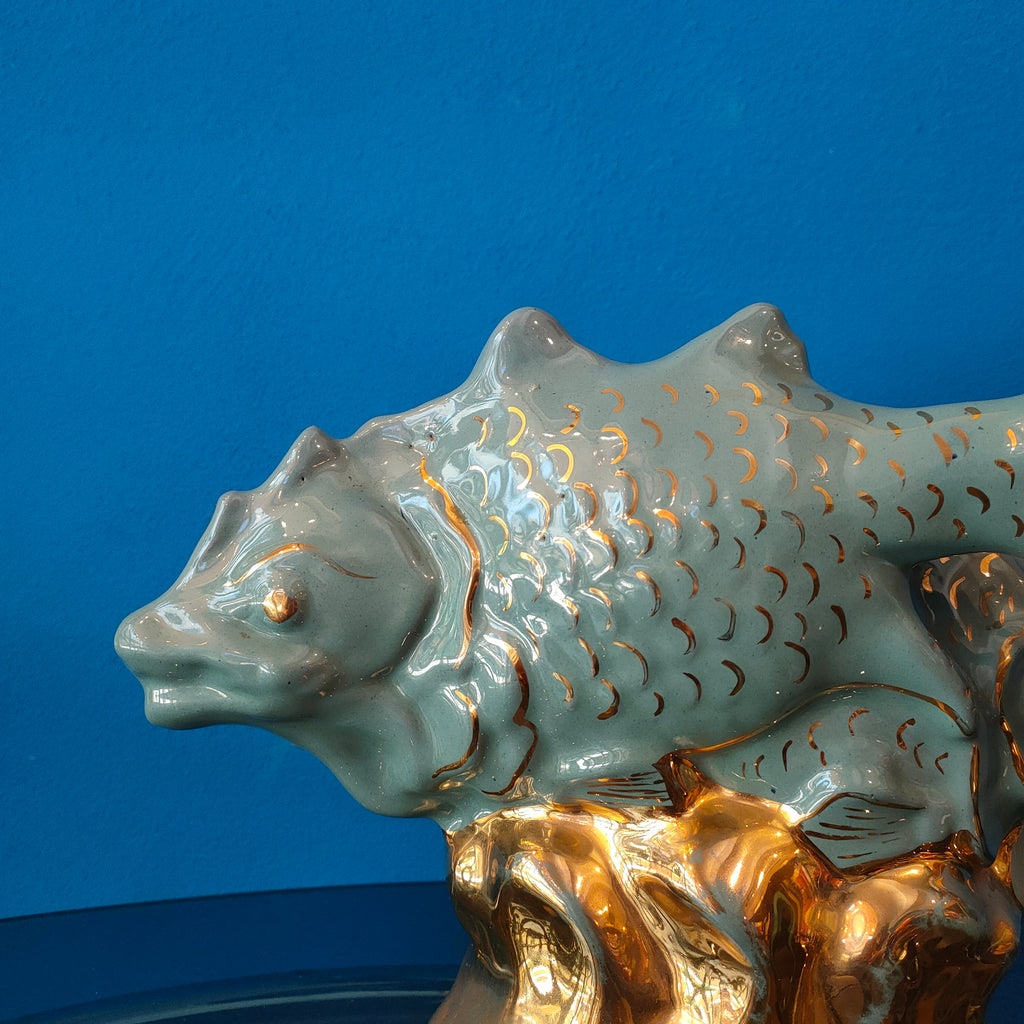 Oggetto decorativo in ceramica "Pesci", 1960s