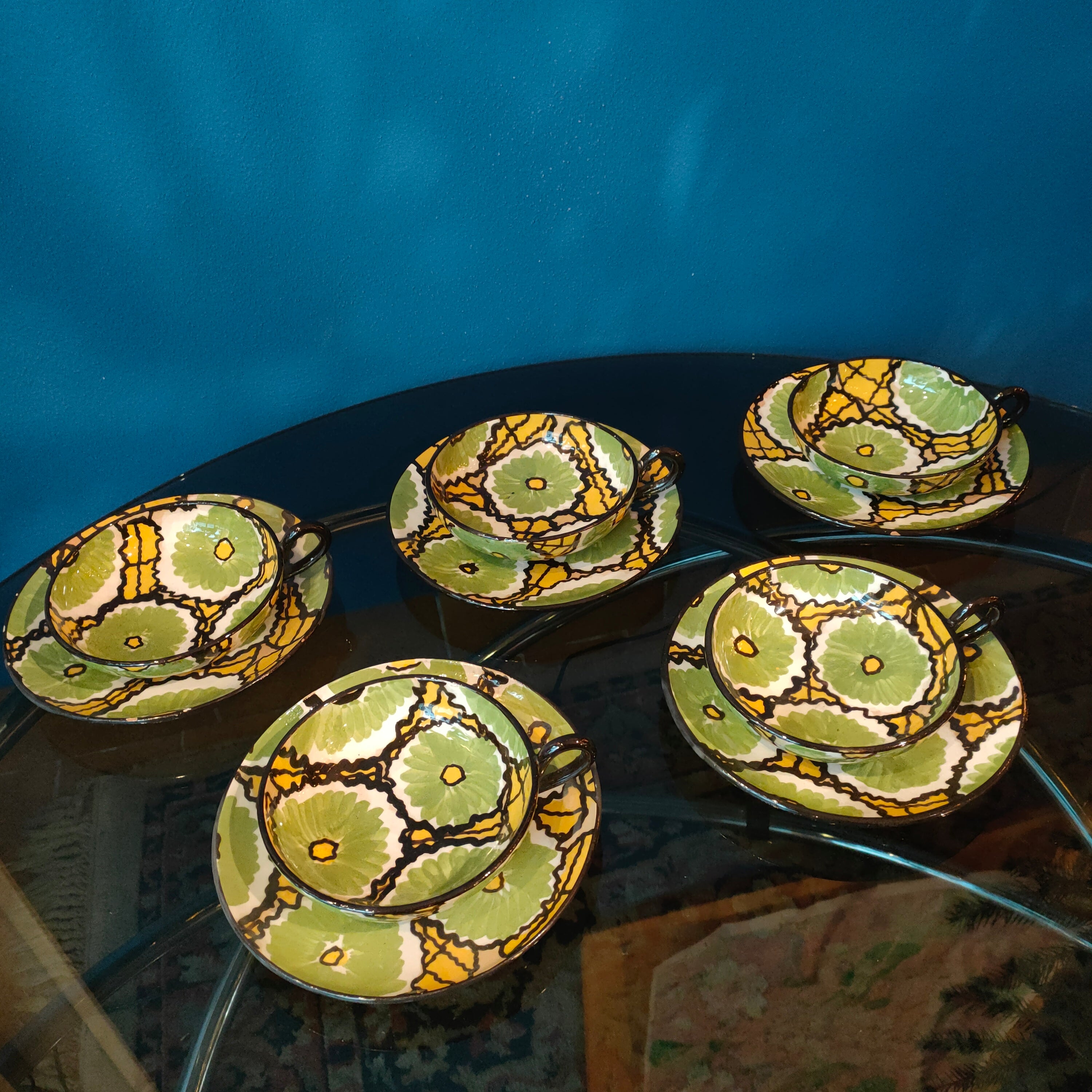 Servizio da tè, manifattura italiana - anni 40/50